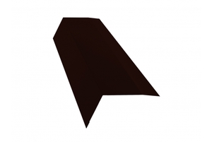 Планка карнизная 100*65 0,45 Drap RR 32 темно-коричневый Grand Line