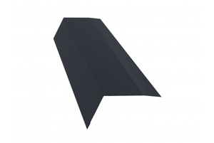 Планка карнизная 100*65 0,45 РЕ с пленкой RAL 7024 Мокрый асфальт Grand Line