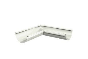 Угол желоба внутренний D125х90 градусов GS RAL9010 МЕТАЛЛ ПРОФИЛЬ 