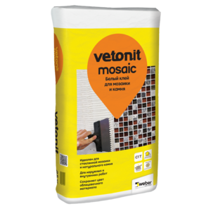 VETONIT Mosaic белый клей для мозаики и камня, 25кг