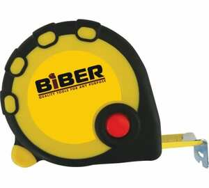 Biber 40094 Рулетка STANDART обрезиненный корпус 7,5мх25мм (10/60)