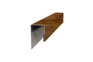 Планка J-профиль 24х18х3000 (ECOSTEEL_MA-12-Античный Дуб-0.45) МЕТАЛЛ ПРОФИЛЬ
