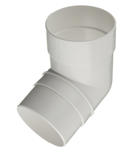Колено трубы 67 белый VINYLON
