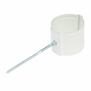 Держатель трубы GrandSystem D90 (на кирпич), RAL9010 