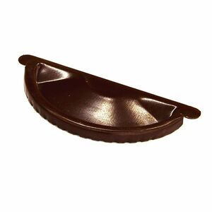 Заглушка желоба GrandSystem D125, RAL8017 (коричневый)