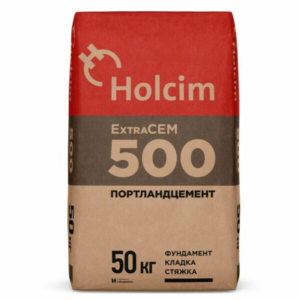 Цемент V/A (Ш-П) 42,5Н (М-500) 50 кг Holcim