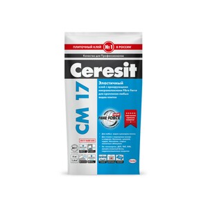 Клей CERESIT CM17 White белый плиточный для мозаики и мрамора, 5 кг