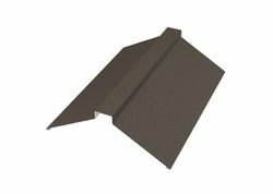 Планка конька плоского 150х150х2000 (VALORI-20-Brown-0.5) МЕТАЛЛ ПРОФИЛЬ