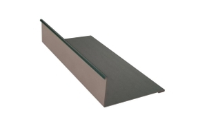 Планка примыкания верхняя 250х147х2000 (VALORI-20-Brown-0.5) МЕТАЛЛ ПРОФИЛЬ 