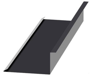 Планка примыкания нижняя 250х122х2000 (VALORI-20-Brown-0.5) МЕТАЛЛ ПРОФИЛЬ 