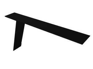 Планка карнизная фальц 130х80 0,5 Satin Matt RAL 9005 черный Grand Line