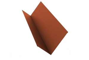 Планка примыкания 90*140 0,5 Velur RAL 8004 терракота Grand Line