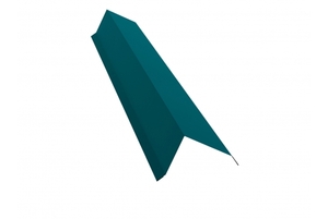 Планка торцевая 80х100 0,45 PE с пленкой RAL 5021 водная синь Grand Line