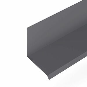 Планка примыкания верхняя к стене фальц 150х130х20 0,5мм 7024 Grand Line