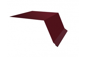 Планка капельник 100*55 0,5 Satin c пленкой RAL 3005 красное вино Grand Line