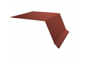 Планка капельник 100*55 0,5 Satin c пленкой RAL 8004 терракота Grand Line