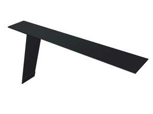 Планка карнизная фальц 130х80 0,5 Satin с пленкой RAL 7024 мокрый асфальт Grand Line