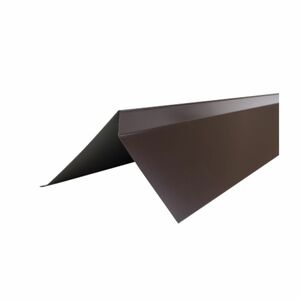 Планка торцевая РуфЛайн полиэстер RAL 8017 (85х25х125х15мм, L=2,0м) в пленке