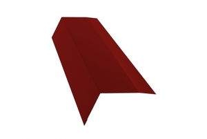 Планка карнизная для мягкой кровли 100х65 0,45 PE с пленкой RAL 3011 коричнево-красный Grand Line