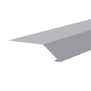 Планка карнизная РуфЛайн полиэстер RAL 7005 (95х50х10мм, L=2,0м) в пленке