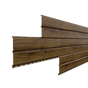 Сайдинг Lбрус-15х240 (ECOSTEEL_MA-12-Античный Дуб-0.45) МЕТАЛЛ ПРОФИЛЬ