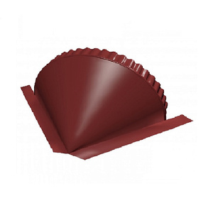 Заглушка конька круглого простая (ПЭ-01-3009-0.45) МЕТАЛЛ ПРОФИЛЬ 