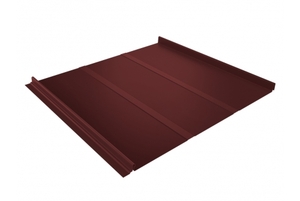 Кликфальц 0,45 PE с пленкой на замках RAL 3009 оксидно-красный Grand Line