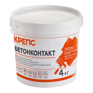 Грунтовка  Бетон-контакт, 15 кг КРЕПС