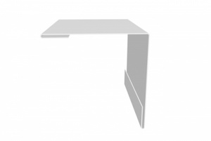 Угол 15х80 RAL9003