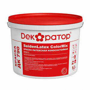 Краска латексная износостойкая ДК790 (SaidenLatex Color Mix) (9,2л) Декоратор