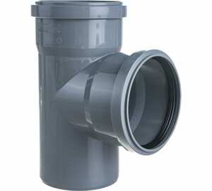 Тройник РР серый Дн110*110*87,5° б/нап в комплекте (120/10) Ostendorf 
