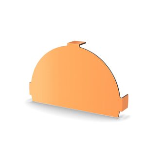 Заглушка конька круглого простая (AGNETA-03-Copper\Copper Медный\Медный-0.5) МЕТАЛЛ ПРОФИЛЬ 