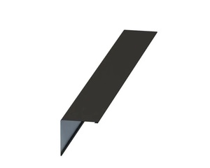 Планка торцевая для фальцевой кровли Ral 7024 Viking (2м)