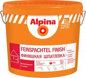 Шпатлевка для внутренних работ Alpina EXPERT Feinspachtel Finish / Финишная, 25 кг