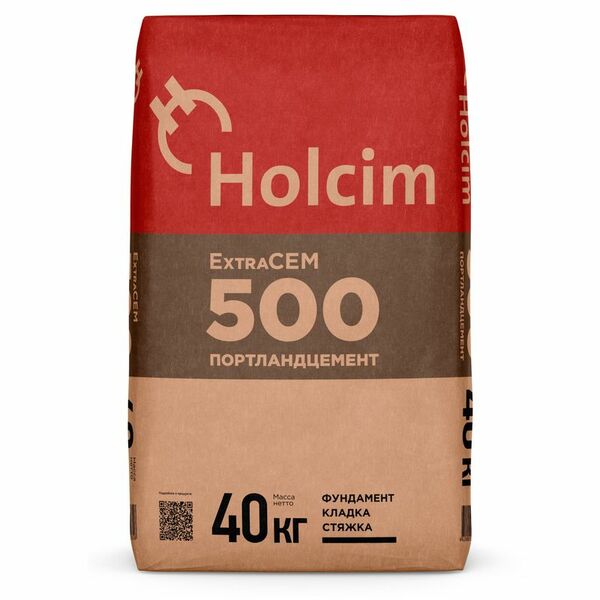 Цемент V/A (Ш-П) 42,5Н (М-500), 40 кг Holcim