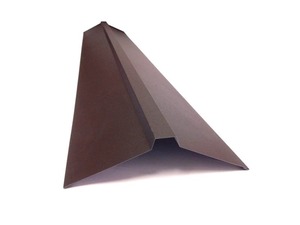 Конек фигурный 10х190х20х40х20х190х10 RAL8017