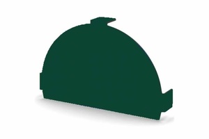 Заглушка круглого конька в комплекте  RAL 6029