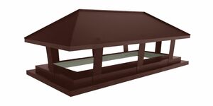 Флюгарок шатровый 450х450 RAL 8017