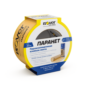Клейкая лента пароизоляционная Паранет ISOVER 60Х20000  (1уп/10 шт)
