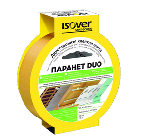 Клейкая лента пароизоляционная ISOVER Паранет ДУО 30Х20000 (1уп/20шт)