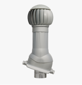 Комплект с приточным вентиляционным клапаном, неизолированный, кровли PROF-21 Ø160мм серебристый (RAL9022) Twister