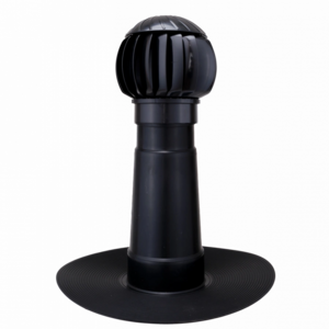 Аэратор, кровли плоские Ø160мм черный (RAL9005) Twister