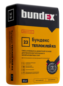 Смесь клеевая Bundex "Бундекс Теплоклей KS", 25 кг