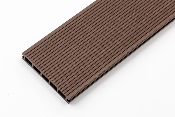 Террасная доска МПК "Верста" пустотелые 150х24 Вельвет + Тиснение цвет Шоколад
