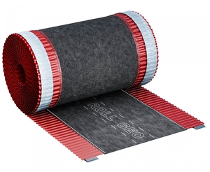 Вентиляционная коньковая геотекстильная лента ROLL GEO, 310мм*5м, цвет Вишня