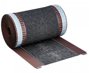 Вентиляционная коньковая геотекстильная лента ROLL GEO, 310мм*5м, цвет Коричневый