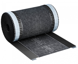 Вентиляционная коньковая геотекстильная лента ROLL GEO, 180мм*5м, цвет Черный