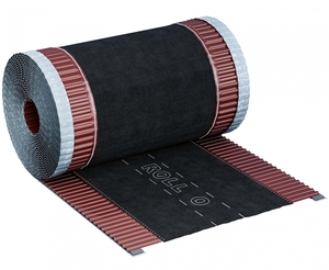 Вентиляционная коньковая полипропиленовая лента ROLL O, 240мм*5м, цвет Каштан