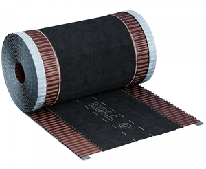 Вентиляционная коньковая полипропиленовая лента ROLL O, 240мм*5м, цвет Коричневый