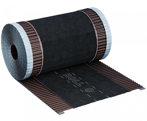 Вентиляционная коньковая полипропиленовая лента ROLL O, 310мм*5м, цвет Коричневый